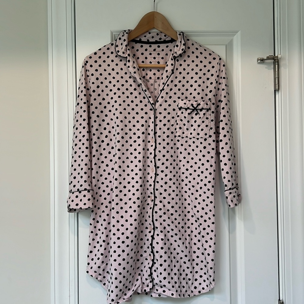 Kate Spade button up sleep shirt